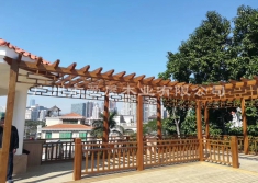 芬兰木ACQ防腐木（花架效果图）
